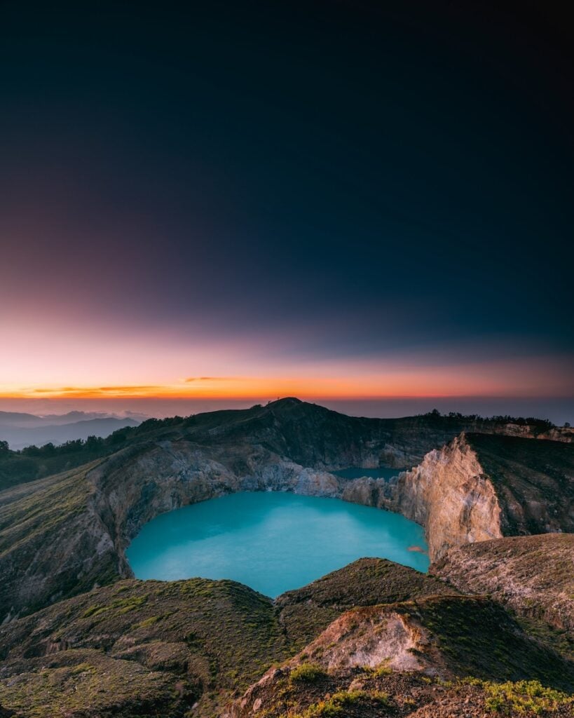 A landscape photo of Flores Island, Indonesia, shot by Jeryl Tan.