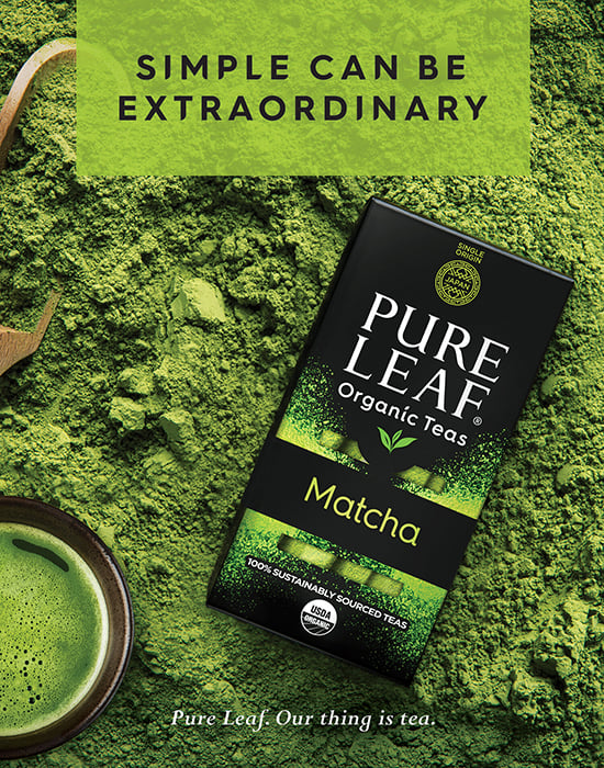 Packshot of Pure Leaf matcha tea