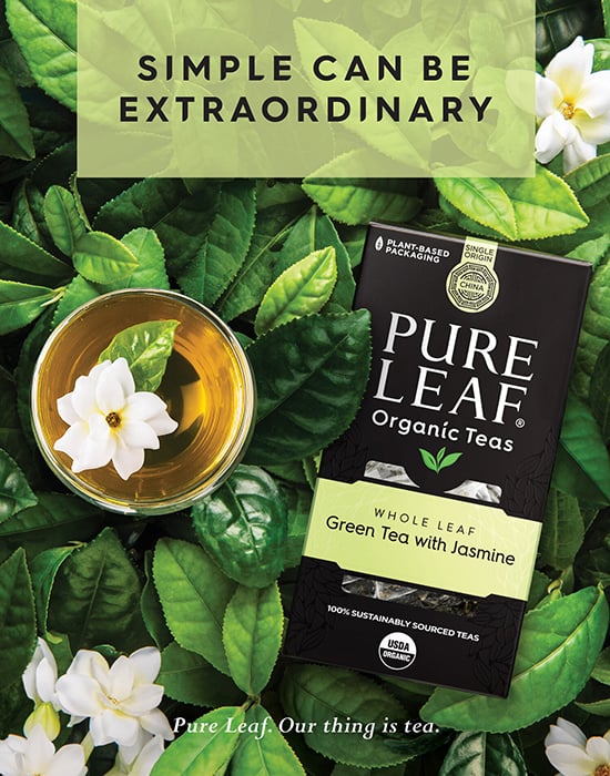 Packshot of Pure Leaf green tea