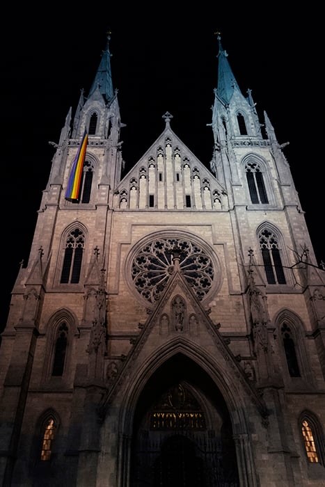 Outside of Munich's St. Paul's Church shot by Robert Brembeck.
