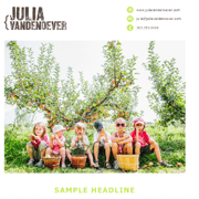 Emailer: A Fun Template Design for Julia Vandenoever
