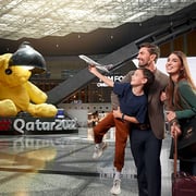Flying High: Antonio Cuellar for Qatar Airways